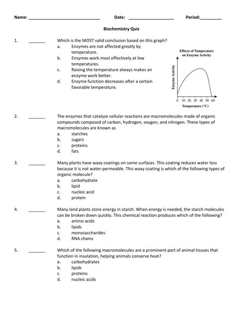 biochemistry online practice quizlet